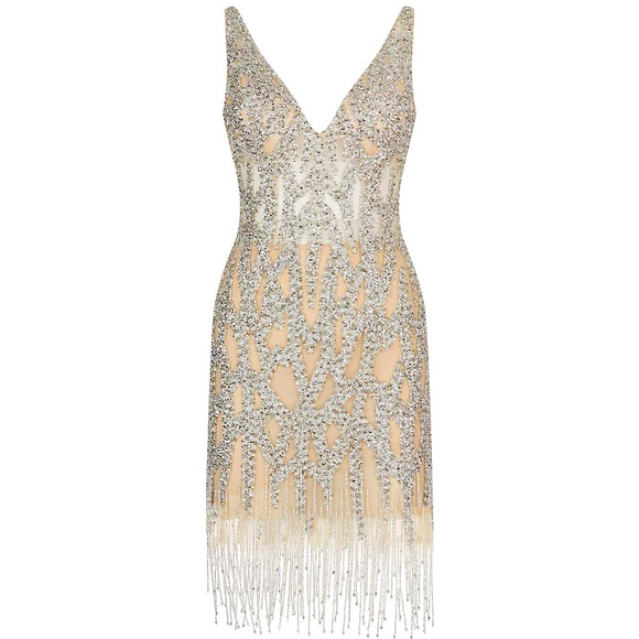 Crystal Beaded Dress, size Small / 2-4 - Picture 4 of 10